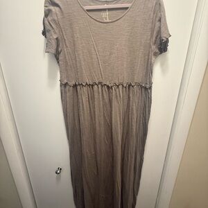 Natural Life Gray Maxi Dress nwt